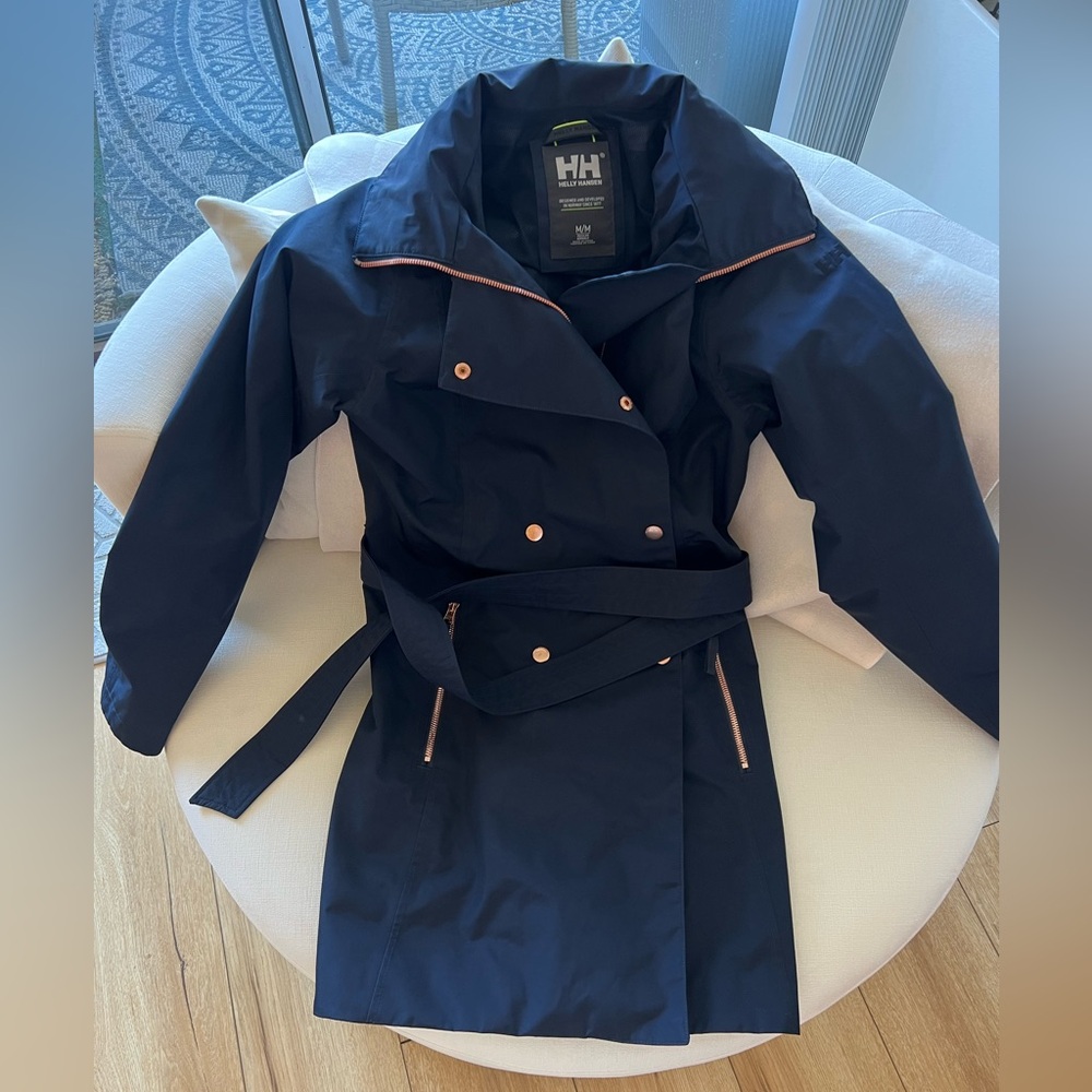 ⭐️HELLY HANSEN | Navy blue long jacket | M